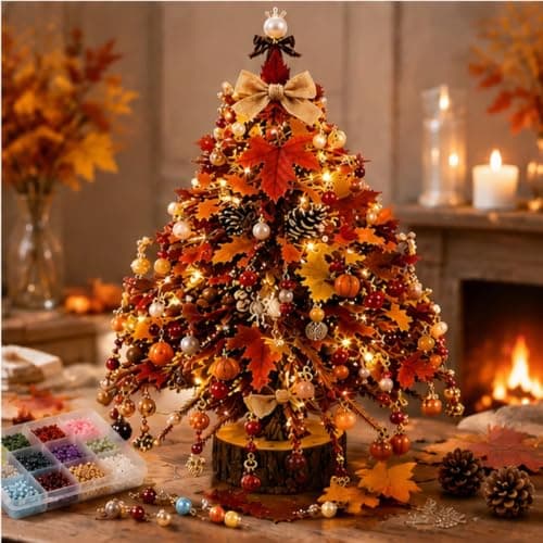 DIY Perle Juletræssæt Krystal Håndværkssæt til Voksne，#Efterår #Fall