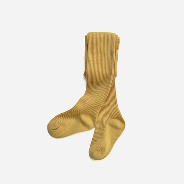 Barnstrumpbyxor Stickade strumpbyxor i bomull GUL S GUL S YELLOW S