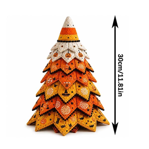 DIY Halloween tikattu kangaspuusarja, 3D ompeluartesetti Halloween-puu, C C