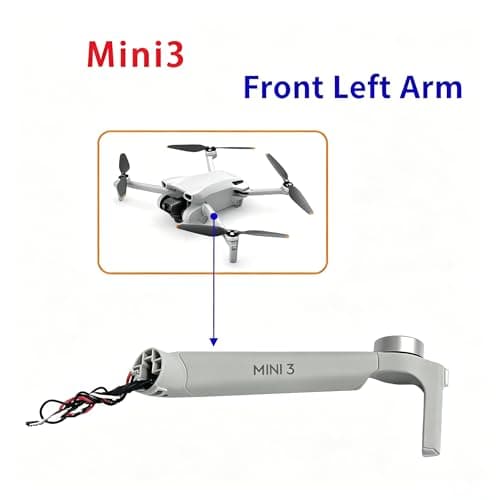 Mini 3 Motorarm, kompatibel med original motorarm til DJI Mini 3, reservedele til reparation af drone (forreste venstre) Front Left Arm
