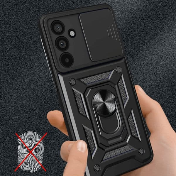 Tech-Protect Camshield Pro-deksel til Samsung Galaxy A56 5G Støtsikkert Svart
