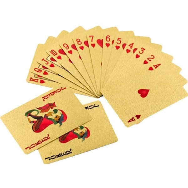 Kortstokk - Spillekort - Poker - Gull