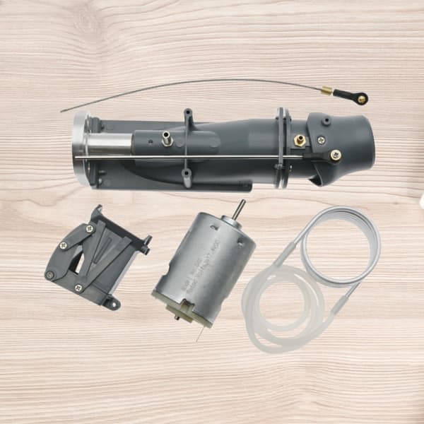 RC Båd Jetpumpe Børsteløs Thruster Tilbehør Propelrør Modelbåd Gummirør Spraykomponent Udskiftelig Egnet til RC Model, Grå Gray