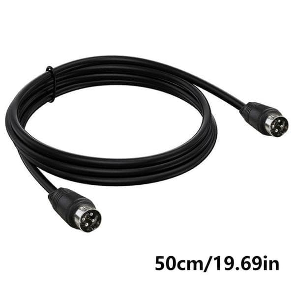 4-pin DIN hann til hann adapter forlengelseskabel for tilkobling av DVR og lydsystem 1m