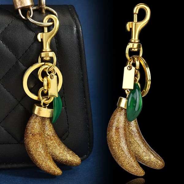 Väskberlocker för handväskor - Söt handväskkedjeberlock - Väskaccessoarer Berlocker för kvinnor Banana