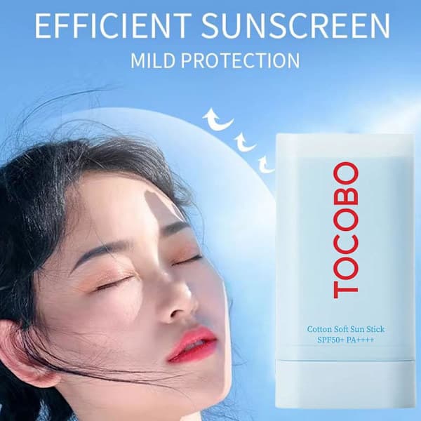 Tocobo Cotton Soft Sun Stick Solcreme SPF50 høj beskyttelse