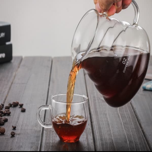 Handbryggd kaffekanna i glas 800ML 800ml 800ml