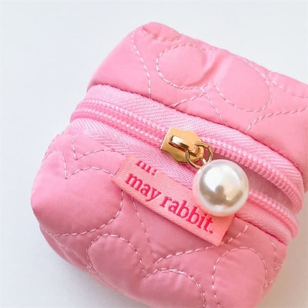 Søt hodetelefonveske myntpung, rød red