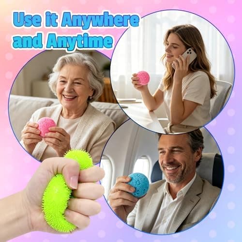 Fuzz Ball Squishy Stressbold, Fuzzball Squishy, Blødt Fidget Legetøj til Angstlindring, Sensorisk Squishy Bold Beroligende Taktilt Greb til Blød Stress Green