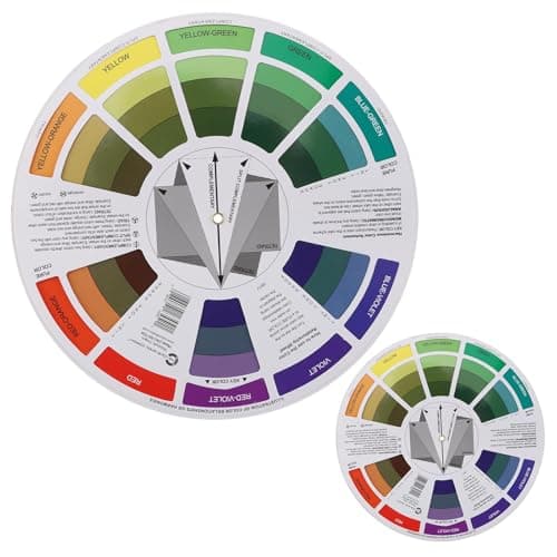 2 stk. farvehjulssæt, kunstmakeup-blandingsguide 5,5\" og 9\" Classic 5.5"&9"