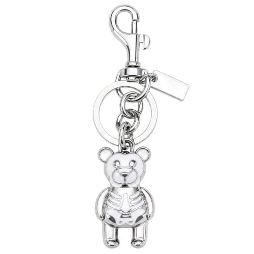 Väskberlock, söta handväskberlocker, väsktillbehörsberlocker, väskkedjor, handväskberlocker Bear - Silver
