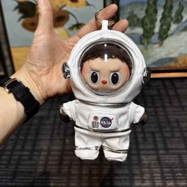 17 cm vinylfigur docka kosmonaut set dockkläder vinylfigur klädtillbehör, vit