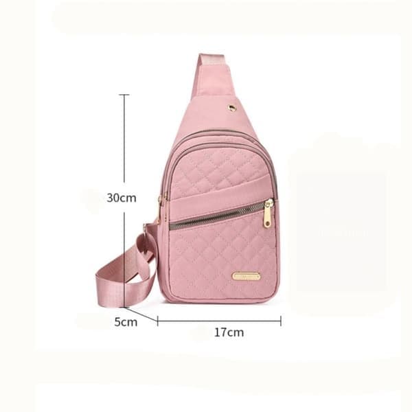 Sling-taske til kvinder, crossbody-taske, hvid white