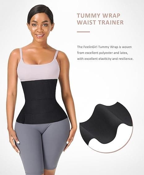 Midjetränare för kvinnor Bastubälte Magomslag Plus Size Snatch Me Up Bandage, Storlek 6M 6M