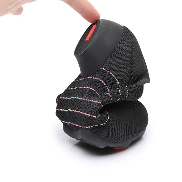 Kvinders Square Dance Sneakers, Åndbar Mesh Blød Sål 3cm Hæl til Ballroom Dans og Performance, Sort Black
