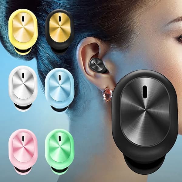 Trådlösa hörlurar Bluetooth med mikrofon GUL Gul Yellow