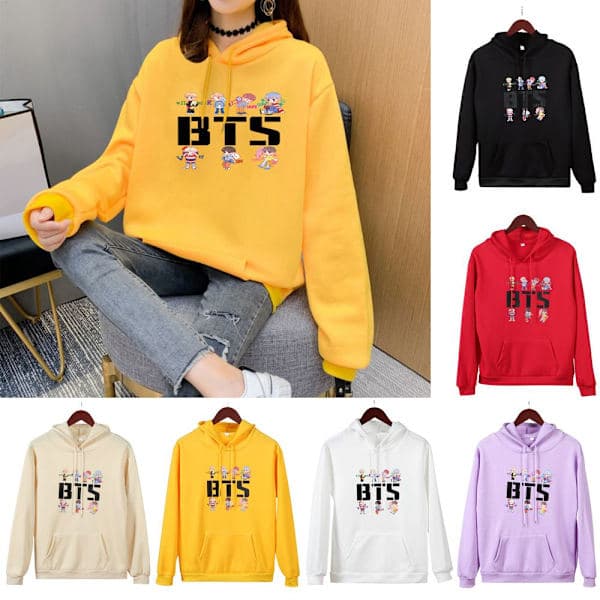 BTS-hupparit syksyn collegepaidat PUNAINEN M punainen M red M