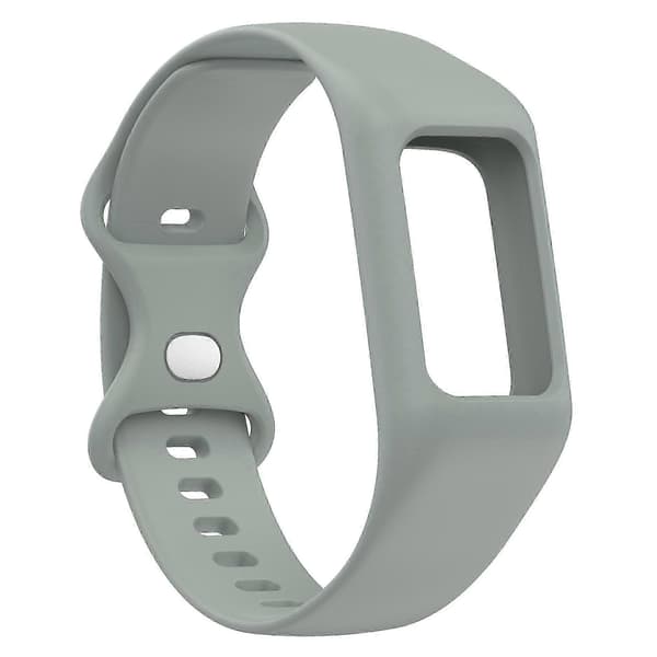 Integreret silikoneurrem til Fitbit Charge 6/5/4/3, urrem med etui 25-26s Grey