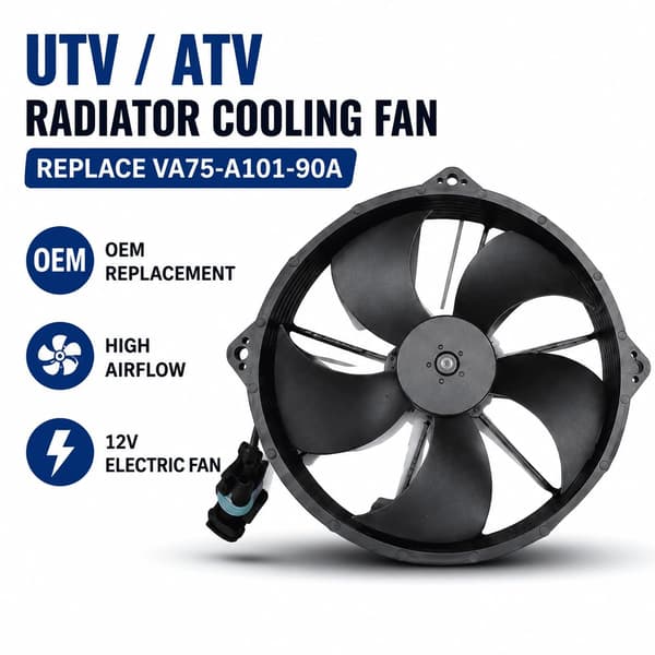 Radiator Køleventilator UTV ATV til Can-Am Defender HD10 2016-2026, Erstat VA75-A101-90A 2413007 Elektrisk Køleventilator Samling 12V Høj Luftstrøm
