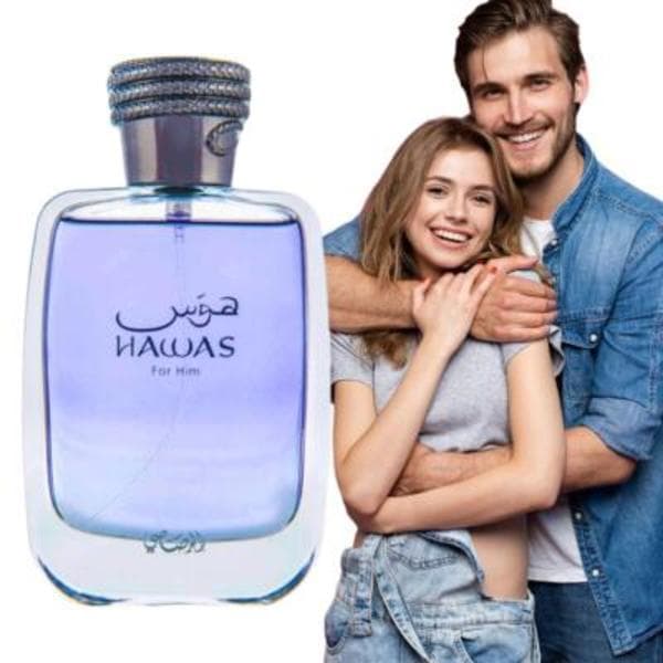 Hawas til ham Eau De Parfum Af Rasasi | 100 ml 3,4 OZ til mænd Ny i æske❉