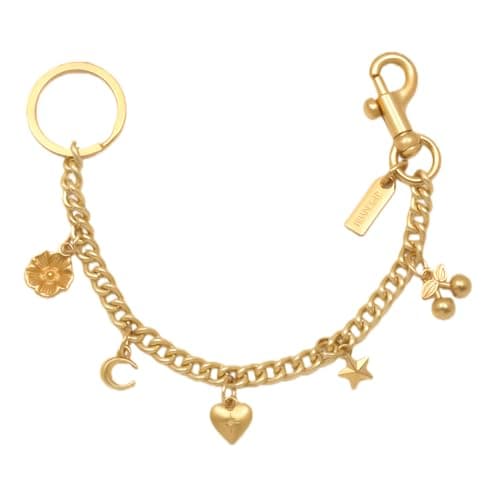Väskberlock, söta handväskberlocker, väsktillbehörsberlocker, väskkedjor, handväskberlocker Heart C Chain-GOLO