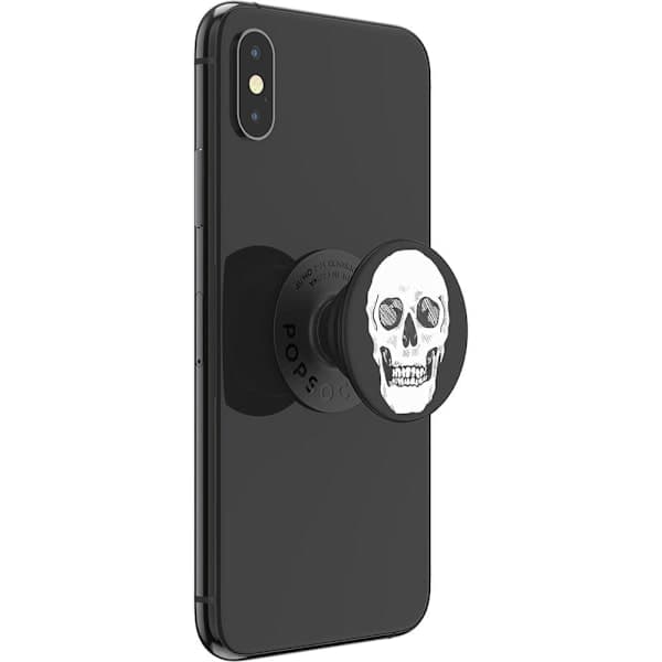 POPSOCKETS Shaky Bones Hvit Avtakbart grep med stativfunksjon