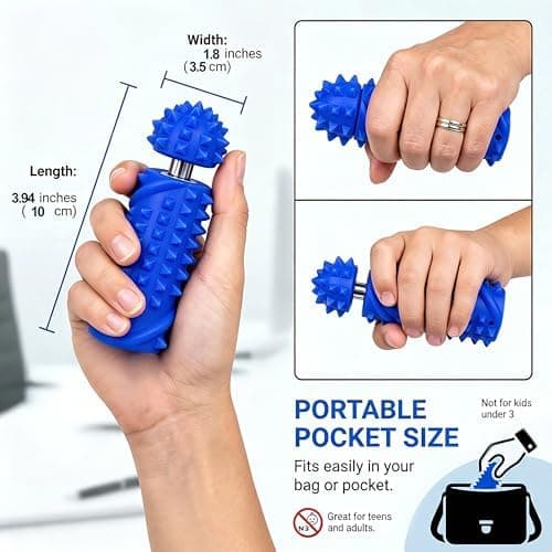 Silikone Spiky Sensorisk Rulle, Stille 360 Fidget Spinner