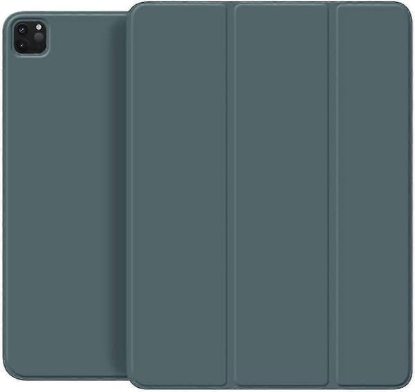 Skyddsfodral för iPad Pro 12.9 tum med pennhållare, MÖRKGRÖN