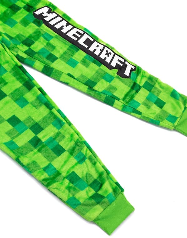 140cm Minecraft Unisex Barn Onesie Grön Pixeliserad Creeper