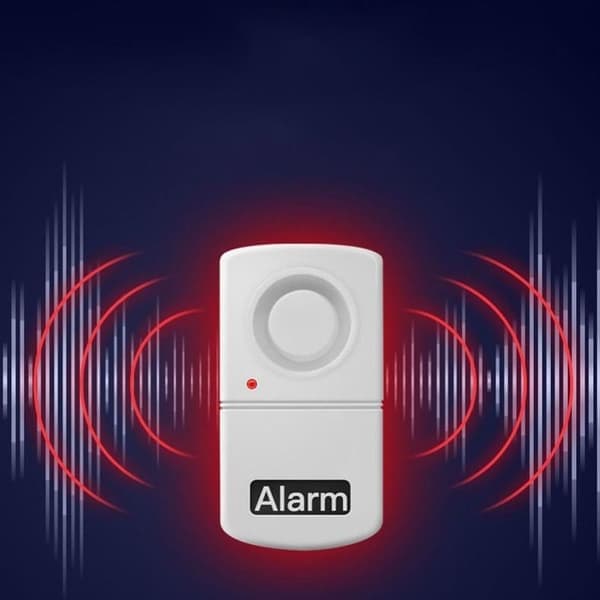 Strømbruddsalarm Automatisk alarm Strømbruddssirene Hvit