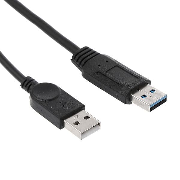 USB 2.0 A uros - USB naaras 2 kaksoisvirtalähde USB naarasjakaja