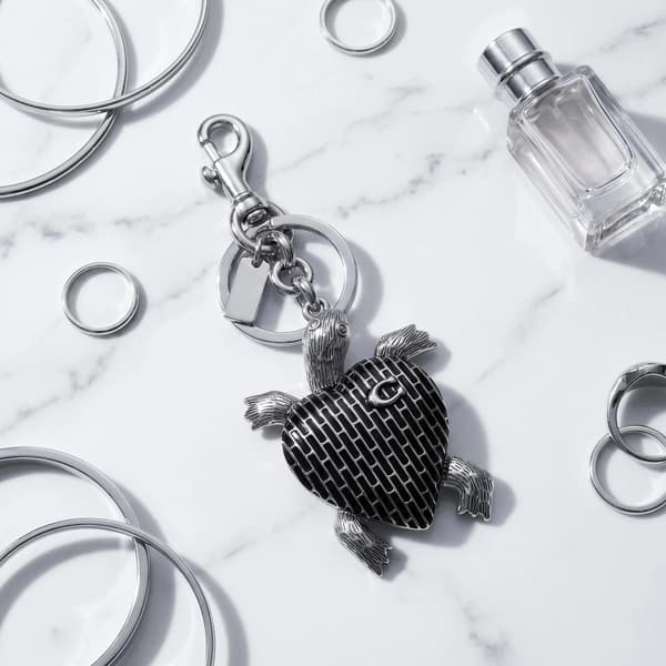 Väskberlock, söta handväskberlocker, väsktillbehörsberlocker, väskkedjor, handväskberlocker Silver-Turtle