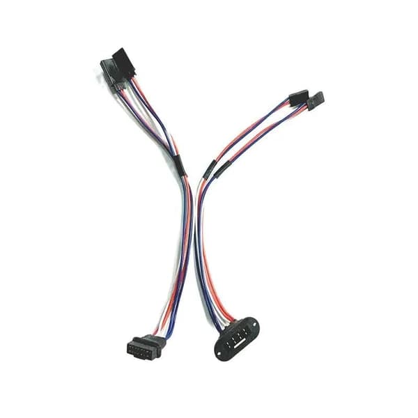 MPX 8 ben flange monteret han hun multi ledning dobbelt tredobbelt firedobbelt 2/3/4 servo forlængerledning 20awg til RC fly (3 servo ledning 1M 1F) 3 servo wire 1M 1F