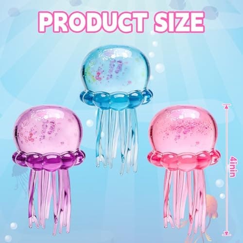 Manet Squishy, Manet Design Kläm Stressboll, Drop Malt Sockerbollar för Ångest Stress, Sensorisk Leksak med en Super Solid Squish för Vuxna Blue
