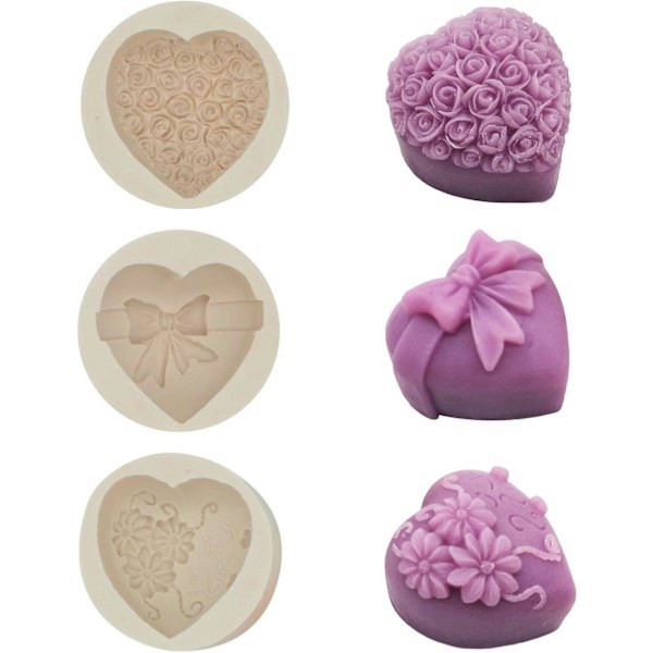 3D Rose Mousse Kake Silikonform
