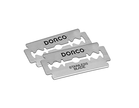 Dorco ST300 Platinum Double Edge Barberblade 100 Stk. Premium Rustfrit Stål til Glat Præcis Barbering