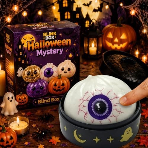 Halloween Spooky Ghost Dumpling Squishies Legetøj, Dumplings Stressbolde til Voksne Fidget Legetøj med Damper, Aflastning Fidget Sensorisk til Helligdage & 14#beige