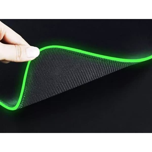 Gaming Musemåtte med RGB LED-lys - 80x30cm - Havbølger
