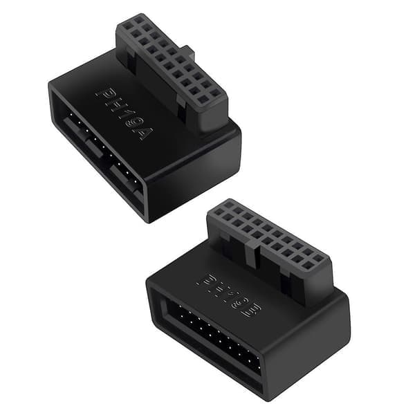 PH19B USB 3.0 Intern Header USB3.0 19/20P Sokkel 90 Graders Adapterkonverter for Datamaskin Hovedkort