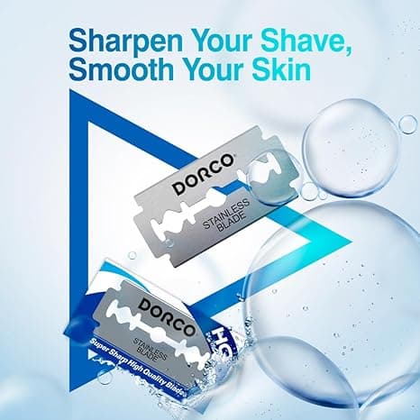 Dorco ST300 Platinum Double Edge barberblader 100 stk Premium rustfritt stål for en jevn og presis barbering