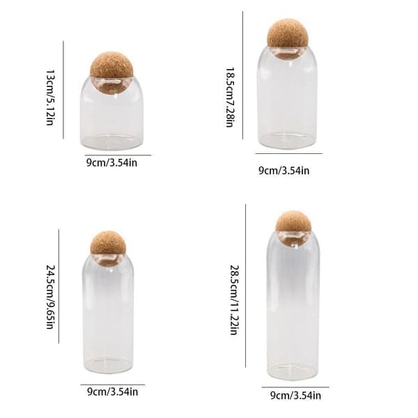 Te Kaffe Sockerbehållare Matförvaringsburk 500ML 500ML 500ml 500ml