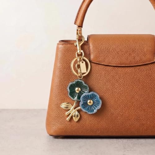 Väskberlocker för handväskor - Söt handväskkedjeberlock - Väskaccessoarer Berlocker för kvinnor 2 Flowers