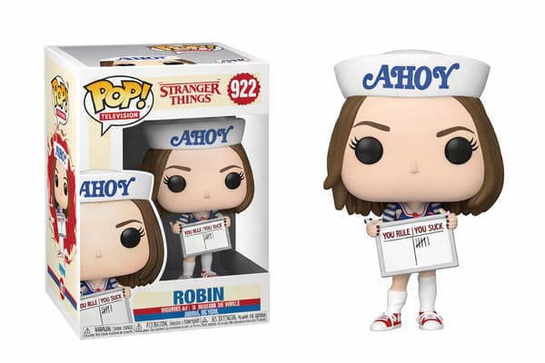 Stranger Things Robin Vinylfigur, Samleobjekt Robin Figurmodell med Vindusboks-emballasje for Fans og Samlere