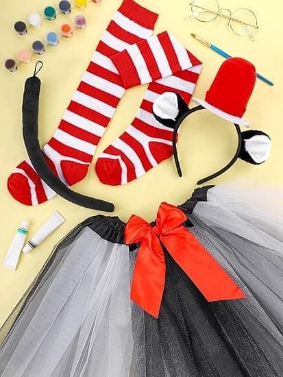 Tyll Tutu Tröja Flickor Kostym Set Barn Katt Kostym för Fest Cosplay