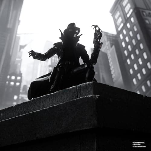 Marvel Legends Series Spider-Man Noir, Retro Cardback Spider-Man Comics Samleobjekt 6-tommers Skala Actionfigur (Amazon Eksklusiv)