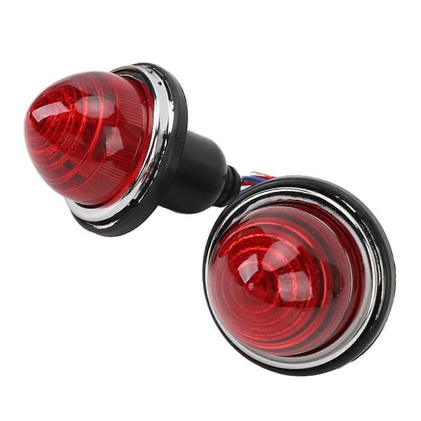 DC12V 72mm 2 stk. Rødt baklys bremselys LPB630 for klassisk Mini Morris Minor Traveller