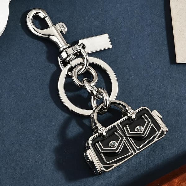 Väskberlock, söta handväskberlocker, väsktillbehörsberlocker, väskkedjor, handväskberlocker Handbag Black-Silver