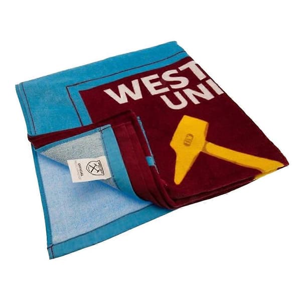 West Ham United FC -logolla varustettu rantapyyhe