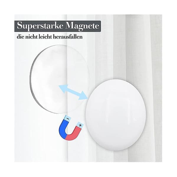 10 st magnetiska gardinvikter Draperingsvikter Magnet Duschdraperibotten för tyggardiner