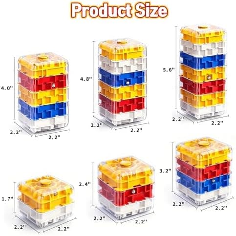 2-i-1 Fidget Spinner Labyrint Terning 3D Puslespil Hjernevridere 2 Niveauer 2 Level